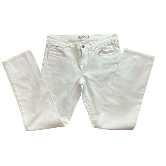 J Brand Pencil Leg Jeans in White - Picture 2 of 7
